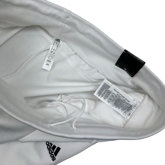Adidas Women's Xpress Flare Wide Leg White Sweat Warm Up Pants Large NWT - Picture 4 of 8